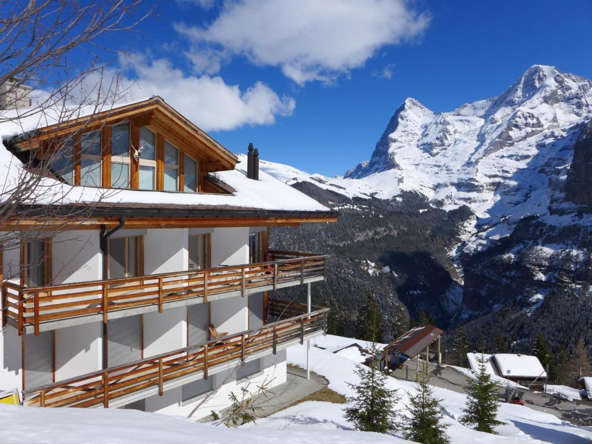 Apartment Gloria Sued By Interhome Mürren Exteriör bild